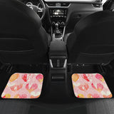 Hand Drawn Heart Design Pattern Front And Back Car Mats