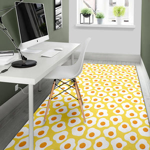 Fried Eggs Pattern Print Design 05 Area Rug