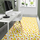 Fried Eggs Pattern Print Design 05 Area Rug