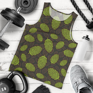 Hop pattern black background Men Tank Top