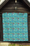 Math Pattern Print Design 02 Premium Quilt