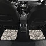 Stingray Pattern Print Design 05 Front and Back Car Mats