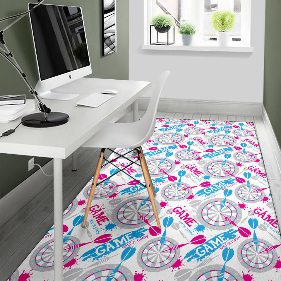 Darts Pattern Print Design 01 Area Rug