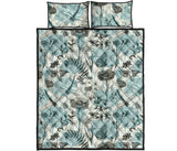 Dragonfly Butterfly Plants insect flower vintage style pattern Quilt Bed Set