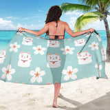 Maneki Neko Lucky Cat Sakura Sarong