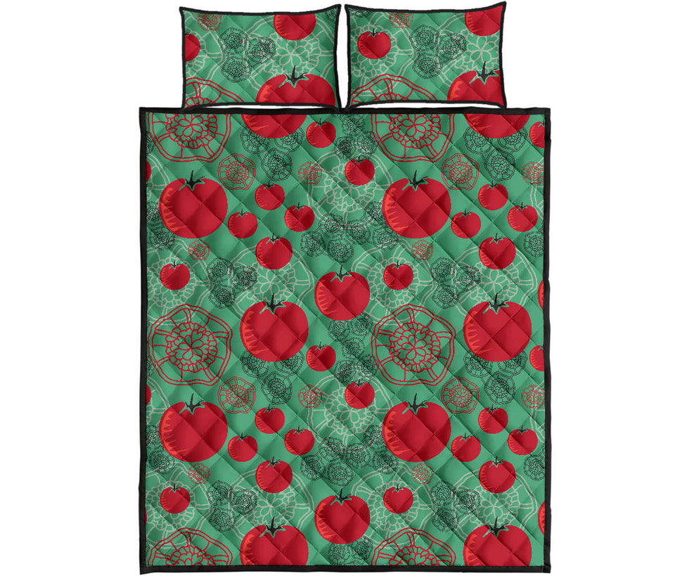 Tomato design pattern Quilt Bed Set