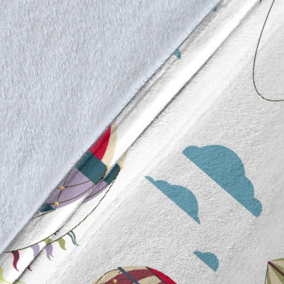 Hot Air Balloon Pattern Premium Blanket