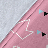 Llama Alpaca Pink Background Premium Blanket
