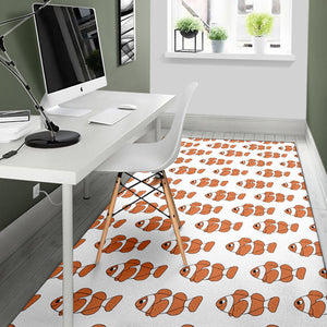 Clown Fish Pattern Print Design 05 Area Rug