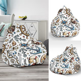Cute Nautical Steering Wheel Anchor Pattern Bean Bag Cover