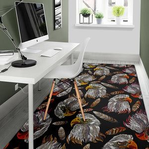 Eagle Pattern Print Design 05 Area Rug