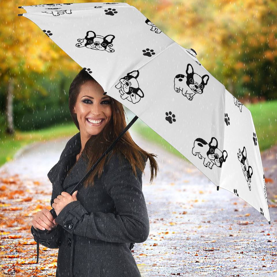 Cute French Bulldog Paw Pattern Umbrella