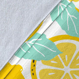 Lemon Design Pattern Premium Blanket