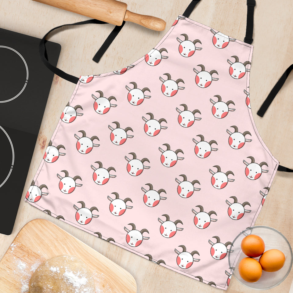 Cute Goat Pattern Adjustable Apron