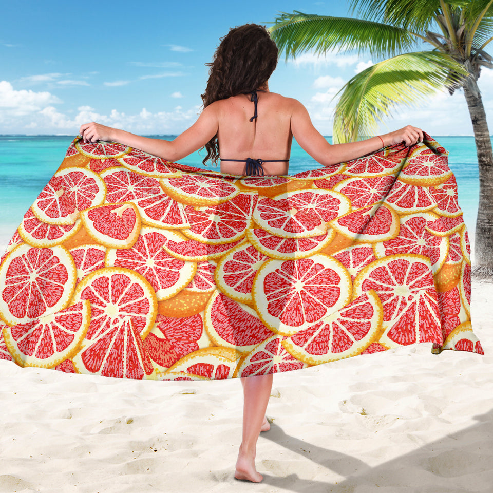 Tropical Grapefruit Pattern Sarong