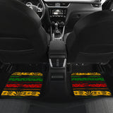 Canabis Marijuana Weed Pattern Print Design 04 Front and Back Car Mats