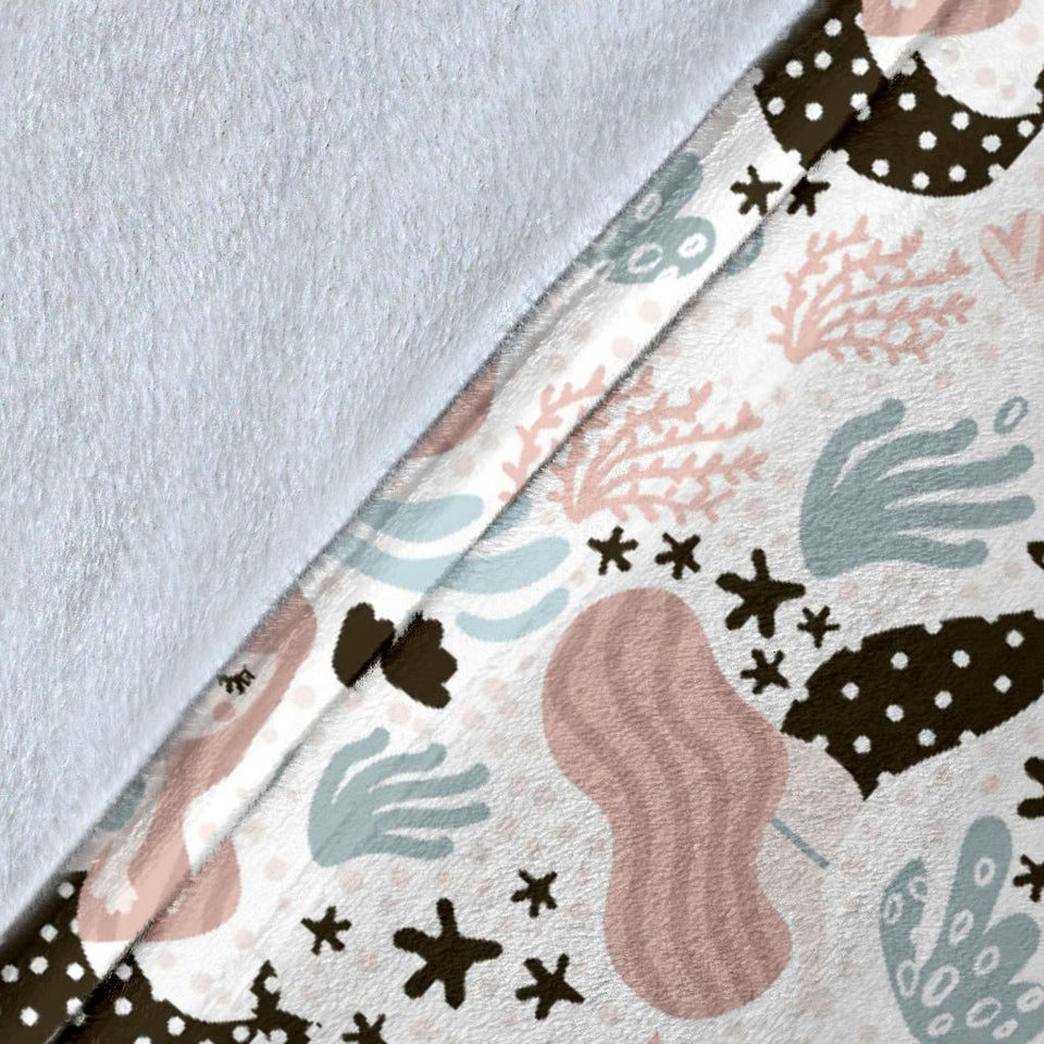 Cute Mermaid Pattern Premium Blanket