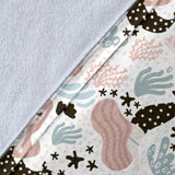 Cute Mermaid Pattern Premium Blanket