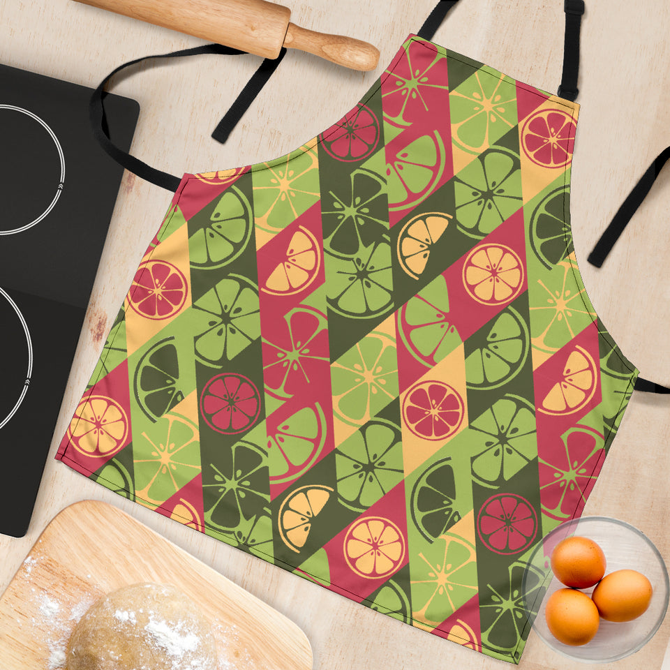 Cool Geometric Lime Pattern Adjustable Apron