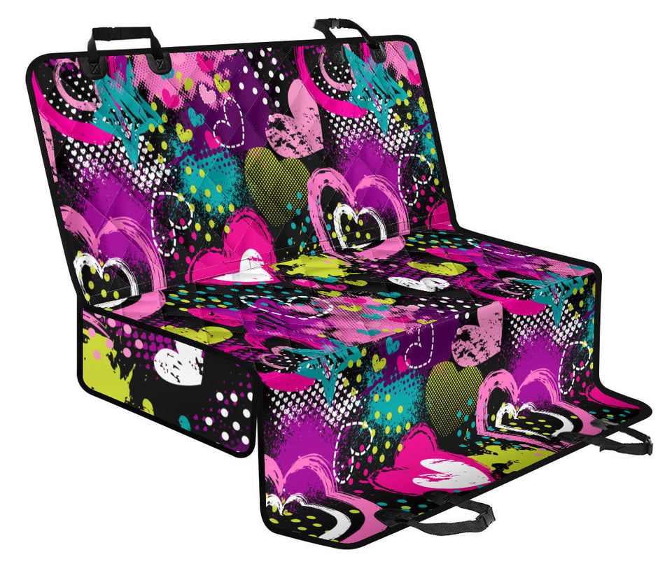 Heart Dot Wave Star Creative Design Pattern Dog Car Seat Covers