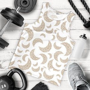 Cool gold moon abstract pattern Men Tank Top
