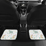 Cute Rhino Pattern Front And Back Car Mats
