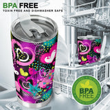 Heart Dot Wave Star Creative Design Pattern Tumbler