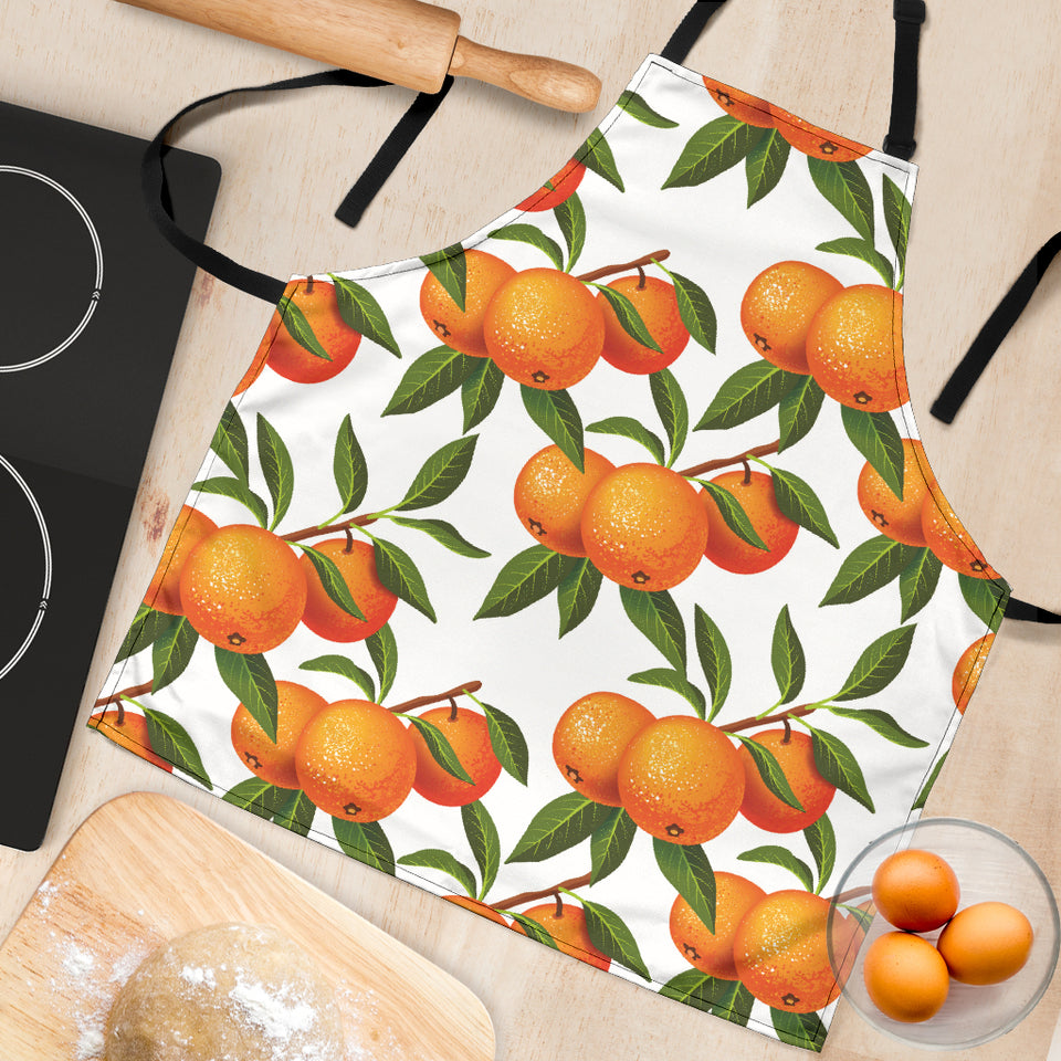 Oranges Pattern Background Adjustable Apron