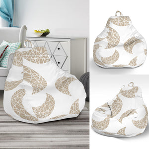 Cool Gold Moon Abstract Pattern Bean Bag Cover