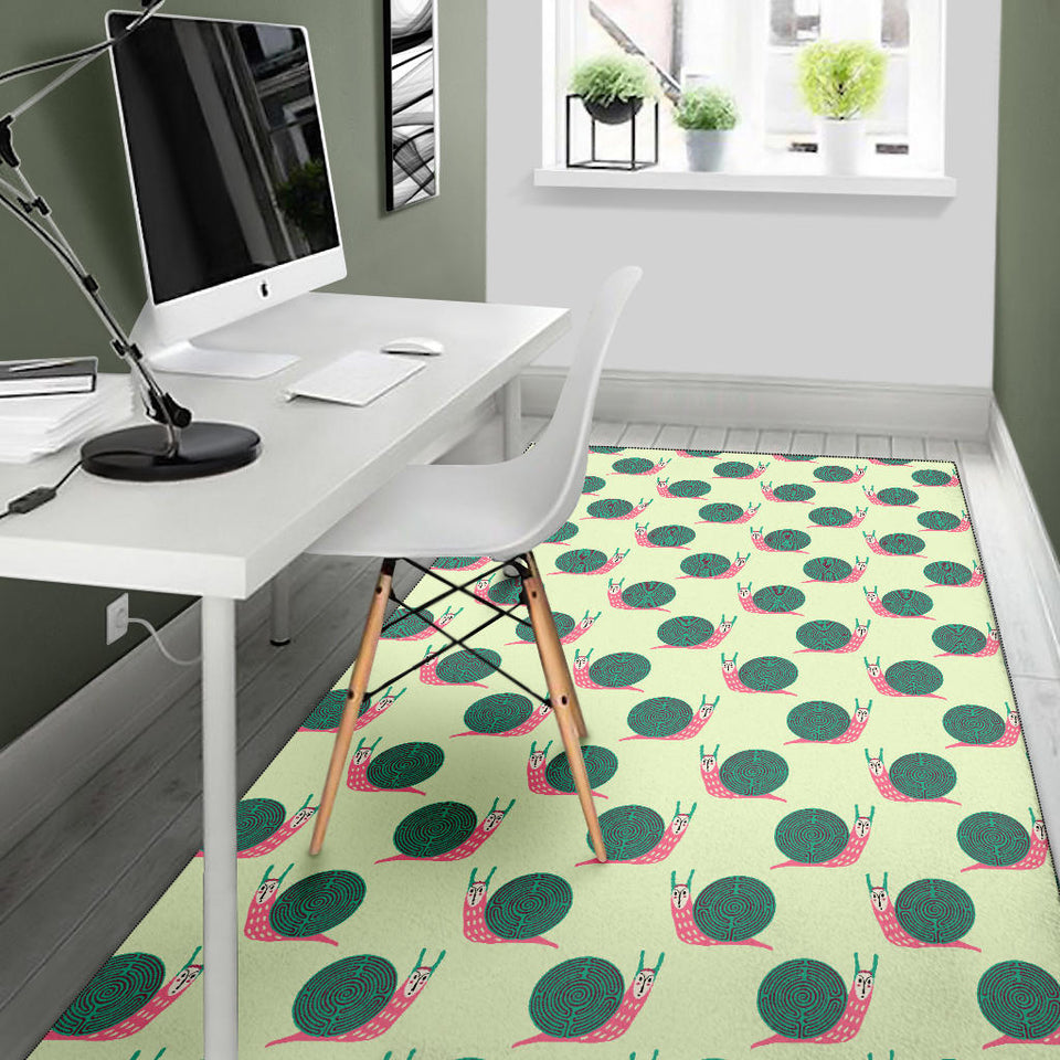 Snail Pattern Print Design 04 Area Rug
