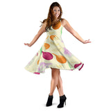 Onion Garlic White Red Pattern Sleeveless Midi Dress