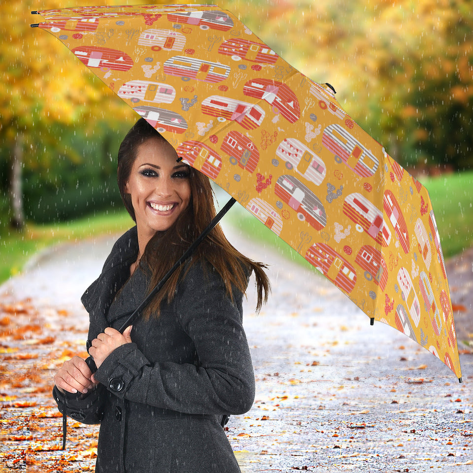 Camper Van Pattern Print Design 04 Umbrella