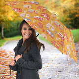 Camper Van Pattern Print Design 04 Umbrella