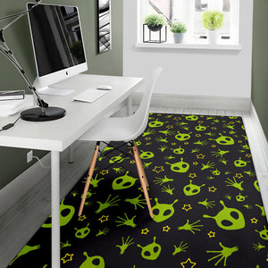 Alien Pattern Print Design 02 Area Rug