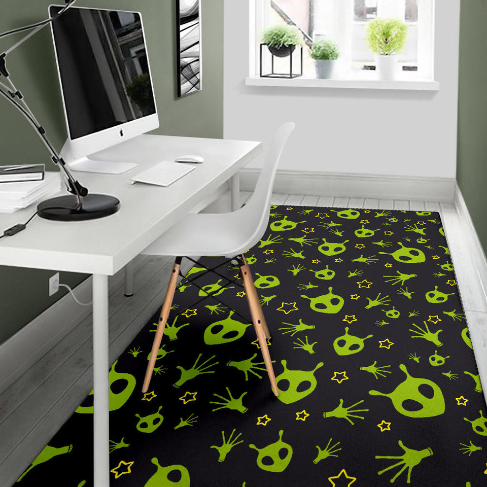 Alien Pattern Print Design 02 Area Rug