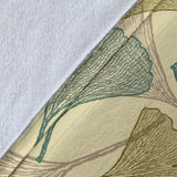 Ginkgo Leaves Design Pattern Premium Blanket