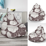 Garlic Bulb Dark Background Bean Bag Cover