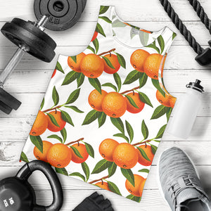 Oranges pattern background Men Tank Top