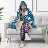 Cute Shark Pattern Hooded Blanket