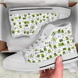 Sketch funny frog pattern High Top Canvas Shoes Pillow