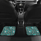 Elephants Jungle Pattern Front And Back Car Mats