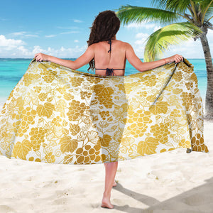 Gold Grape Pattern Sarong