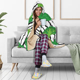 Cool Broccoli Pattern Hooded Blanket