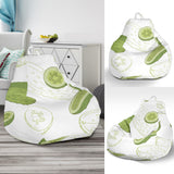Cucumber Sketch Pattern Bean Bag Cover