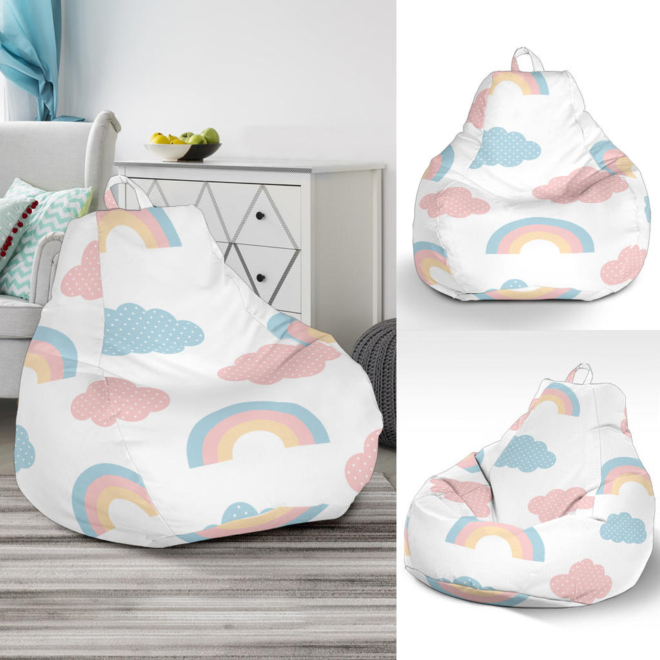 Cute Rainbow Clound Pattern Bean Bag Cover