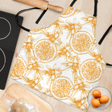 Hand Drawn Orange Fruit Pattern Adjustable Apron