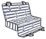 Anchor Rope Nautical  Pattern Dog Car Seat Covers