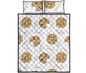 Sketch style cookie pattern Quilt Bed Set