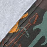 Electric Guitars Pattern Premium Blanket