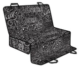 Handwritten Cheese Pattern Dog Car Seat Covers
